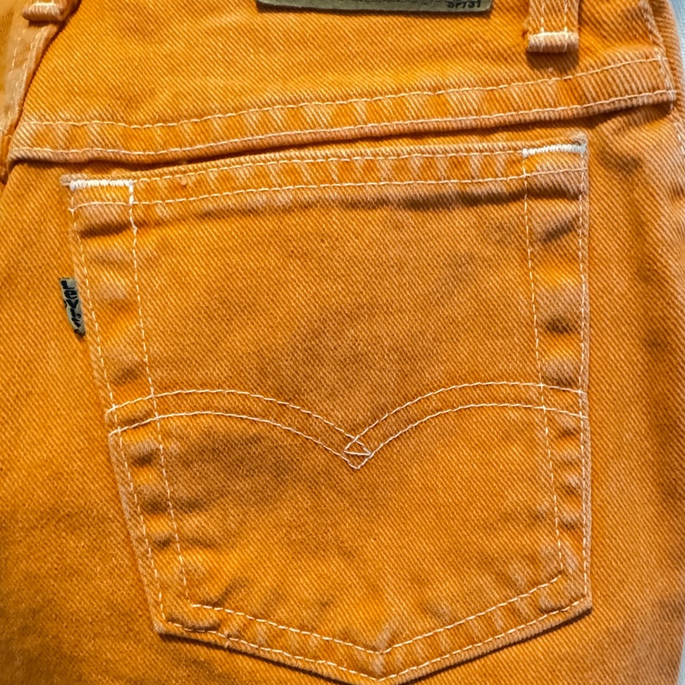 NWT VINTAGE Levi’s 900 Series SLIM Orange Jeans Women’s size 5 Jeans - Picture 7 of 12